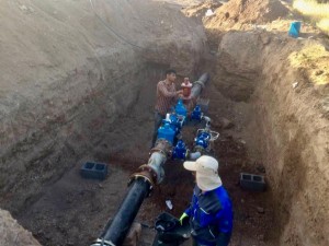 نصب بیست‌ونهمین شیر فشارشکن در منطقه اردستان