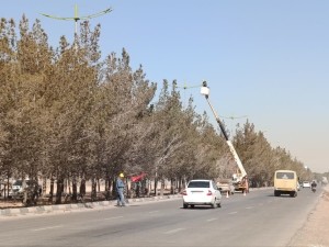 بهره‌برداری از شبکه روشنایی با ۱۰۲ چراغ LED