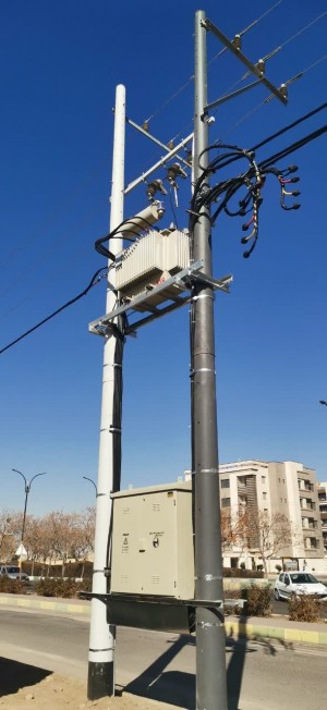 نصب ترانس جدید در بلوار صنعت کاشان
