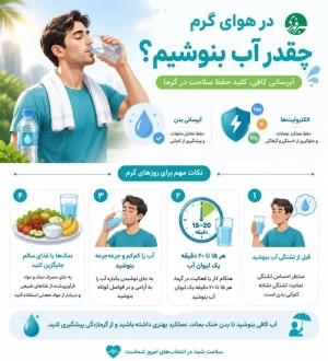 راهنمای نوشیدن آب در هوای گرم