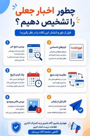 ۶ روش برای تشخیص اخبار جعلی