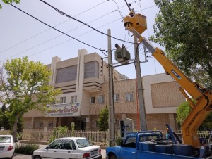 پایداری شبکه برق بیمارستان شهدای لنجان با عملیات اصلاحی ضربتی
