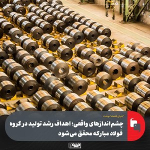 اهداف رشد تولید در گروه فولاد مباركه محقق می شود