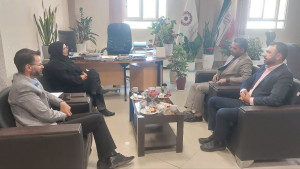 نشست و دیدار حسن جعفری  فرماندار شهرستان دهاقان با دکتر سمیه کریمی