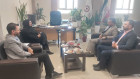 نشست و دیدار حسن جعفری  فرماندار شهرستان دهاقان با دکتر سمیه کریمی