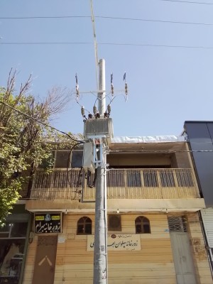 احداث شبکه و نصب ترانس جدید در خیابان ۱۷ شهریور نجف‌آباد