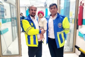 نجات جان دختربچه ۱۵ ماهه توسط اورژانس اصفهان
