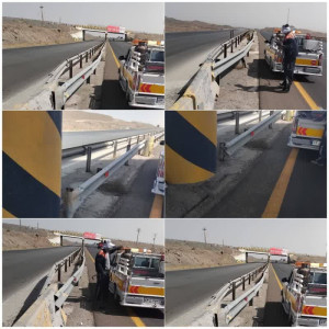 ادامه عملیات بهسازی و ایمن‌سازی آزادراه کاشان - نطنز - اصفهان
