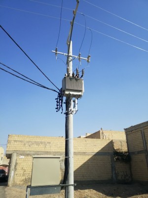 احداث شبکه و نصب ترانس جدید در خیابان شهدای غربی نجف آباد