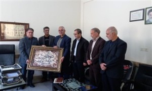 آیین تکریم رئیس اداره مخابرات شهرستان بویین‌میاندشت