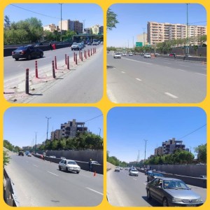 اجرای طرح اصلاح تغذیه روشنایی در اتوبان حبیب‌اللهی