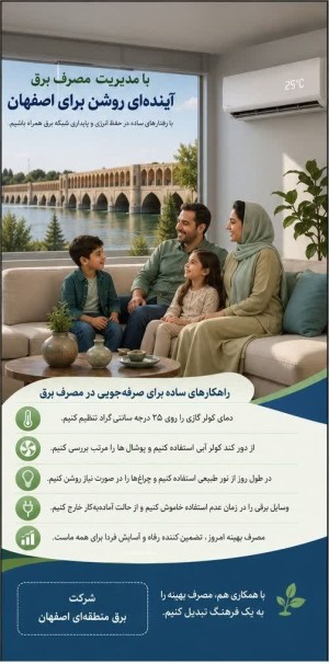 با مصرف بهینه تابستانی خنک و آینده ای پایدار بسازیم