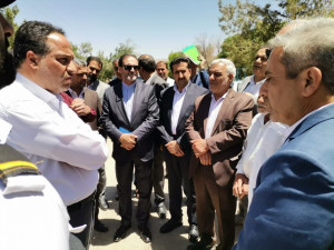 بازدید معاون وزیر نیرو و مدیر عامل آبفای کشور از تصفیه خانه فاضلاب شهرضا