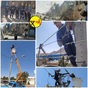 رشادت و جان فشانی نیروهای خدوم صنعت برق