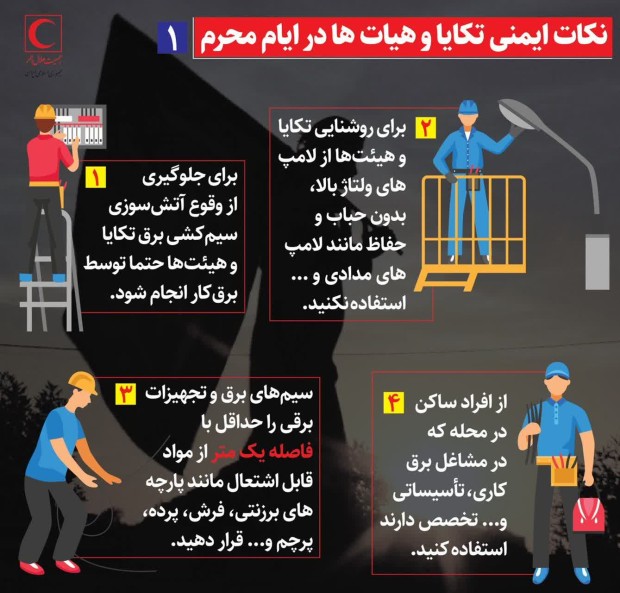 نکات ایمنی هیئت‌ها و تکایا در ایام محرم چیست؟