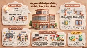 راهنمای هوشمندانه مدیریت مصرف برق در بخش تجاری