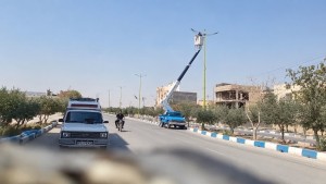 اقدام ضربتی برق برخوار؛ ترمیم و بازگشت روشنایی بلوار علامه مجلسی