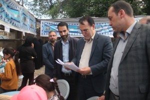 بازدید فرماندار چادگان از میز خدمت امور برق شهرستان