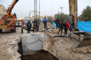 پایان عملیات بازسازی خط اصلی انتقال فاضلاب خیابان رباط دوم