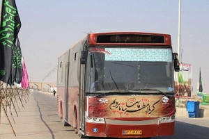 ۴۰ دستگاه اتوبوس بر مدار خدمت‌رسانی به زائران اربعین قرار گرفت
