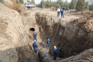 پایان عملیات رفع حادثه خط انتقال آب شرق اصفهان